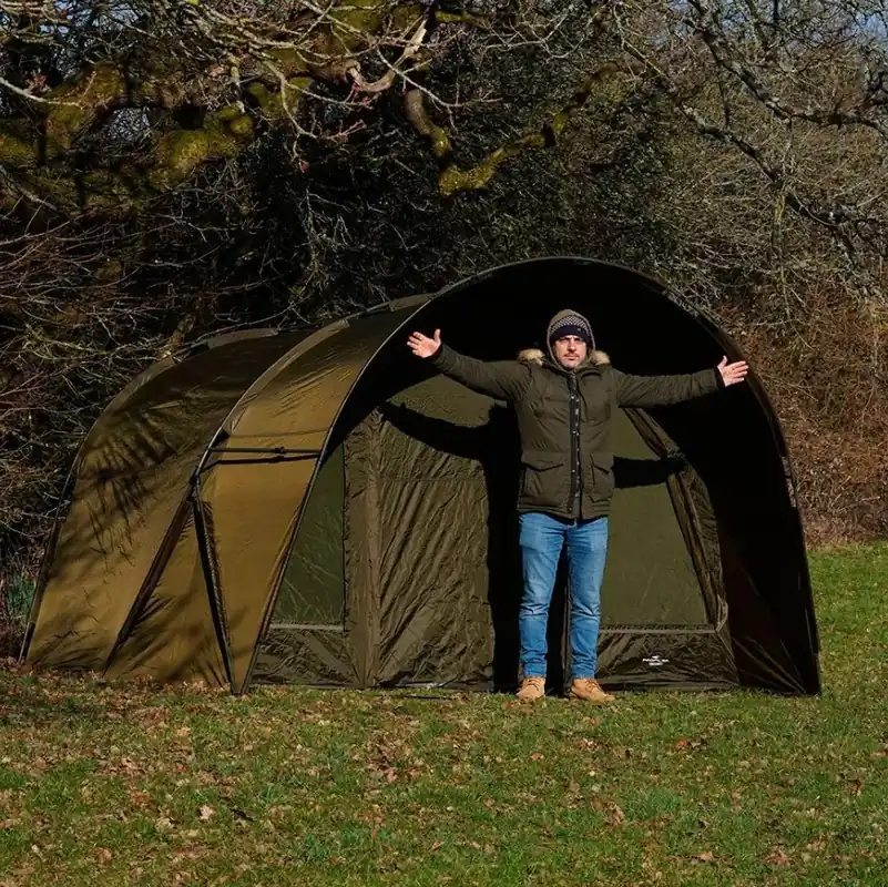 NGT XL Profiler Domed Super Sized 2 Man Bivvy With Hood Hete Deal