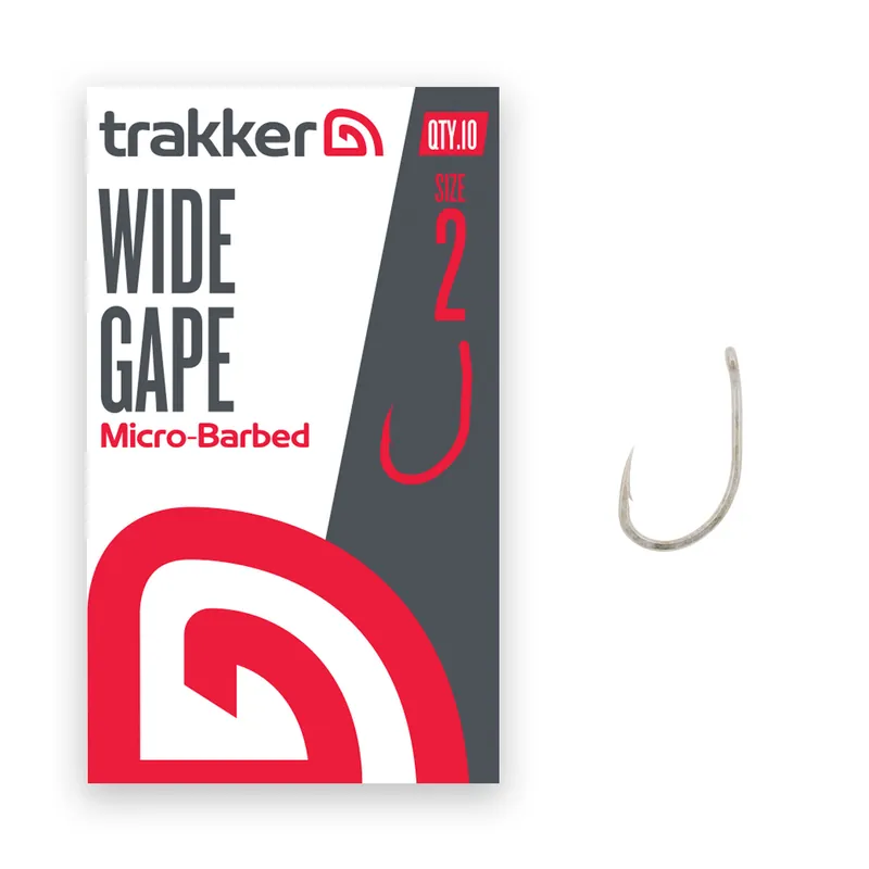 Trakker Wide Gape Hooks Micro Barbed (10pcs) 4 Lage Prijs
