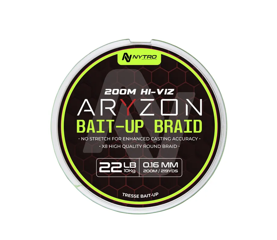 Nytro Aryzon Hiviz Bait-Up Witvis Braid 0.16mm/10kg (200m) Fabrieksprijs