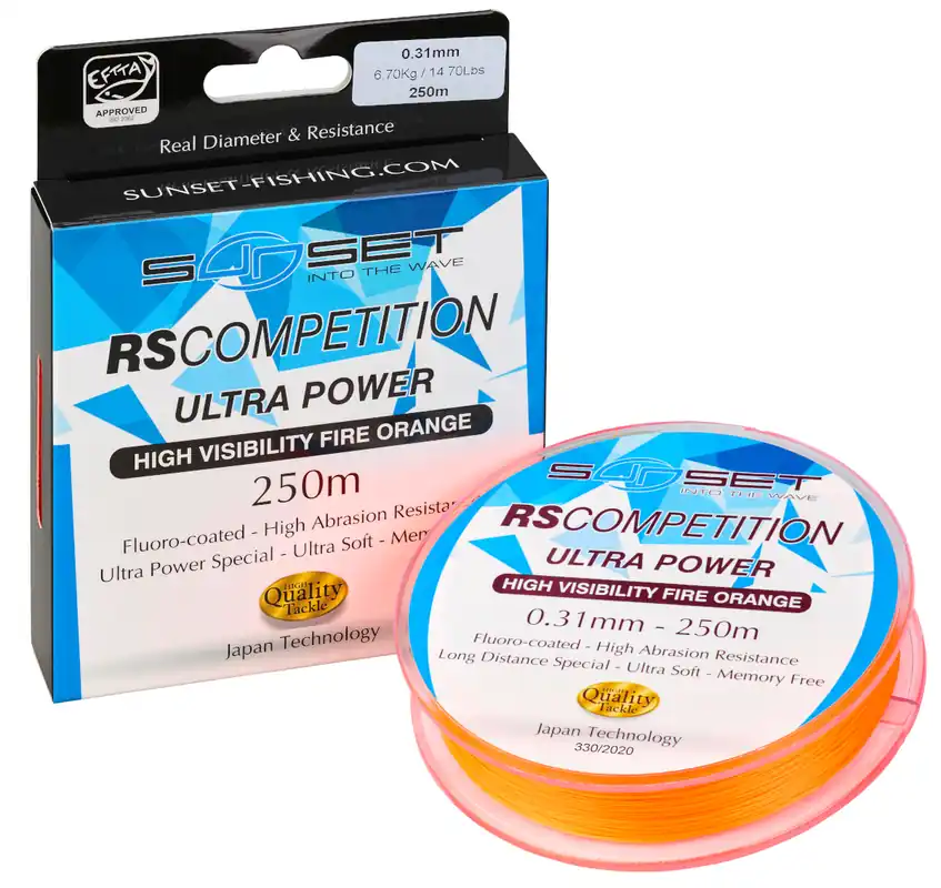 Sunset RS Competition Ultra Power Nylon Vislijn 1000m 0.36mm (9.7kg) Meest Verkocht