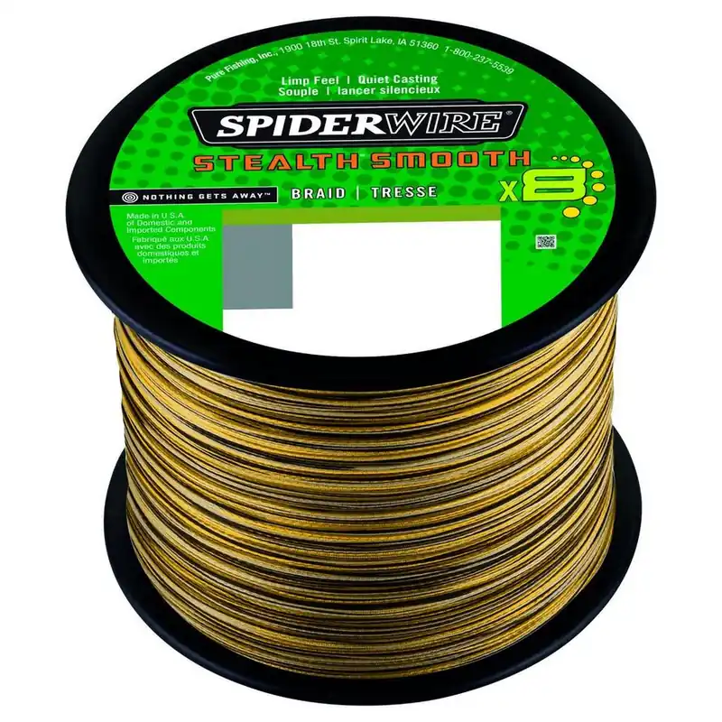 Must-Have Spiderwire Stealth Smooth 8 Camo Gevlochten Lijn (2000m) 0.19mm / 18kg