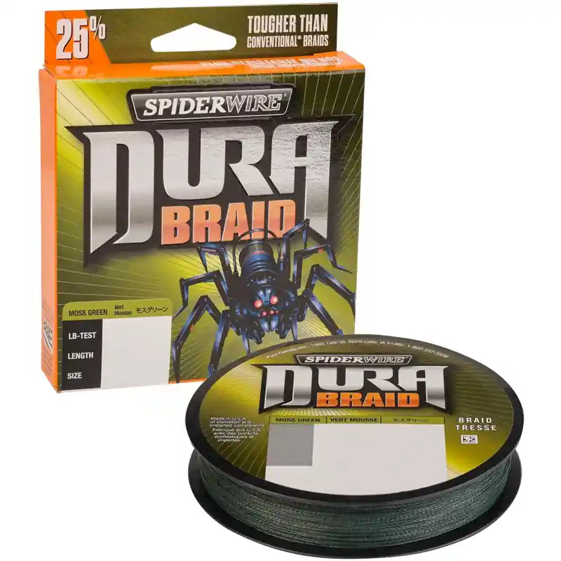 Gereduceerde Prijs Spiderwire DuraBraid Braided Line Moss Green 0.15 mm