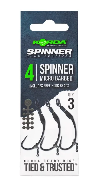 Korda Spinner Hook Sections 4 Gecertificeerd