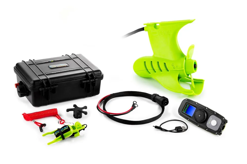 Populair Float Plus Compact 2 Green Bellyboat Elektromotor