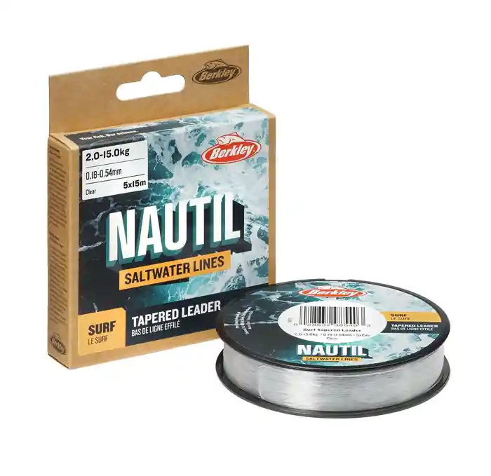 Berkley Nautil Tapered Leader 5x15m Clear 0.18 mm - 0.54 mm Laatste Kans