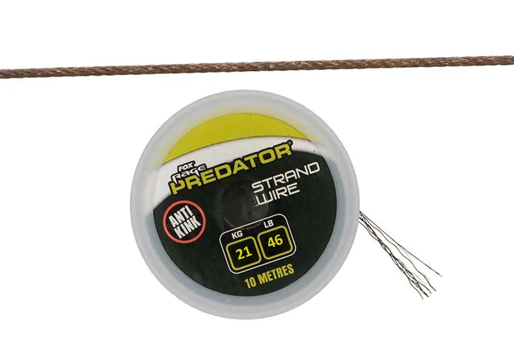 Fox Rage Predator 19-Strand Coated Steel Wire 46lb/21kg (10m) Lage Prijs