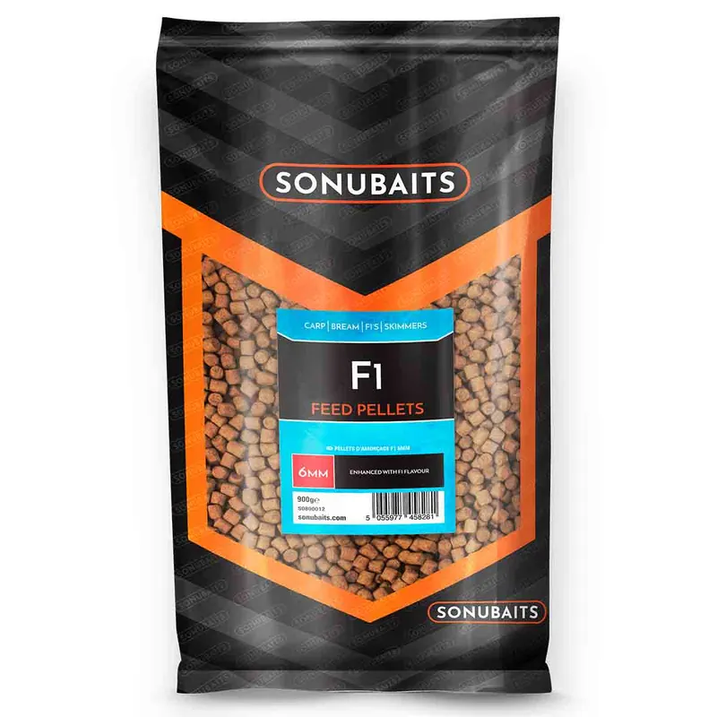 Sonubaits Feed Pellets F1 (900g) F1 4mm (900g) Snelle Levering