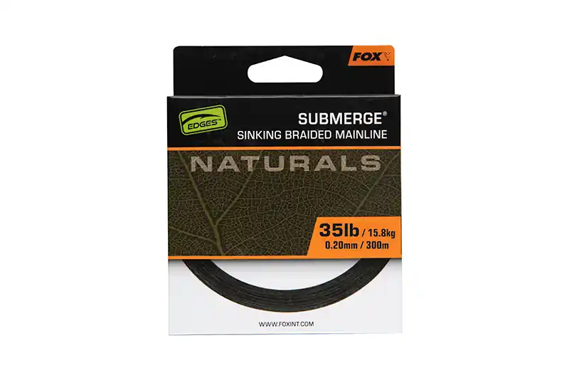 Fox Edges Sub Naturals Braid Donkergroen Karperlijn (300m) 0.20mm (35lb/15.8kg) Exclusieve Aanbieding