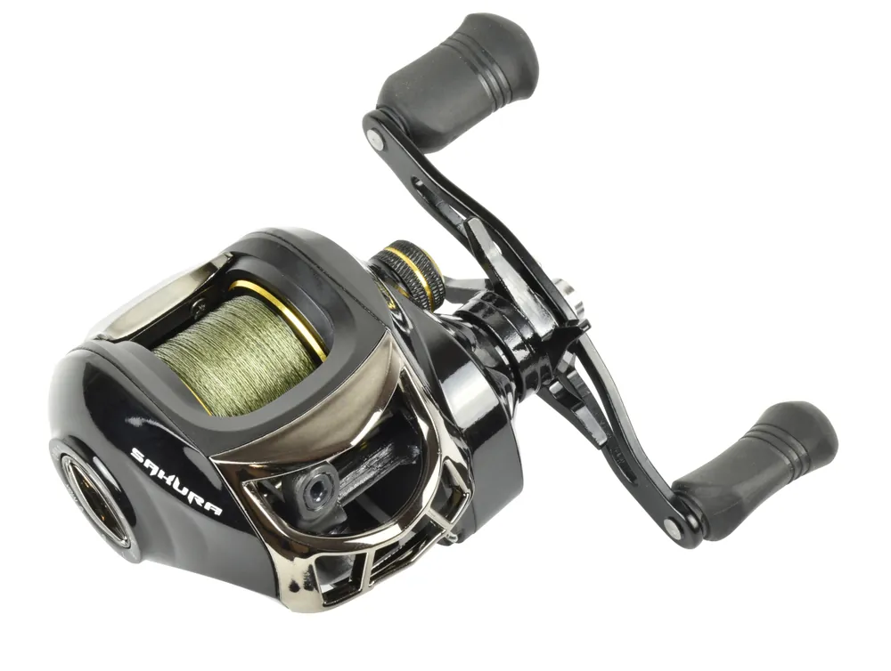 Sakura Baitcaster Reel Alendo (Incl. gevlochten lijn) Bestseller
