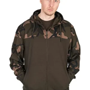Betaalbaar Fox LW Khaki/Camo Split Zip Hoody Visvest L