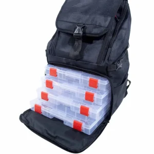 Ultimate Dark Camo Backpack (Incl. 4 Tackleboxen) Gecertificeerd
