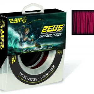 Bestel Nu Black Cat Zeus Universal Leader Red 0.60mm (70m)