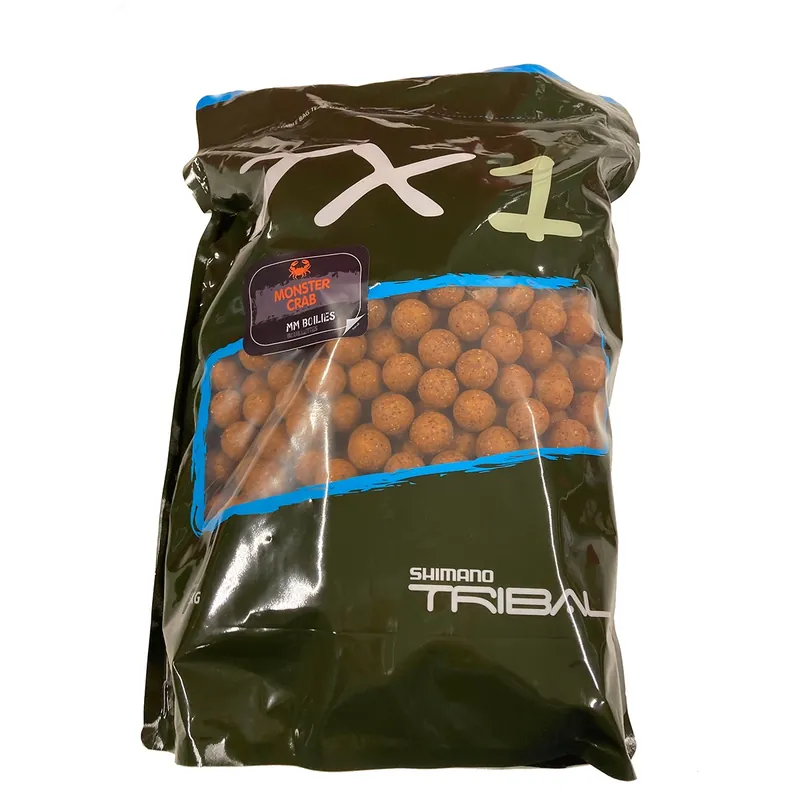 Nu Kopen Shimano TX1 Boilies Monstercrab - 3 zakken voor de prijs van 2! 15mm 1kg (2+1)