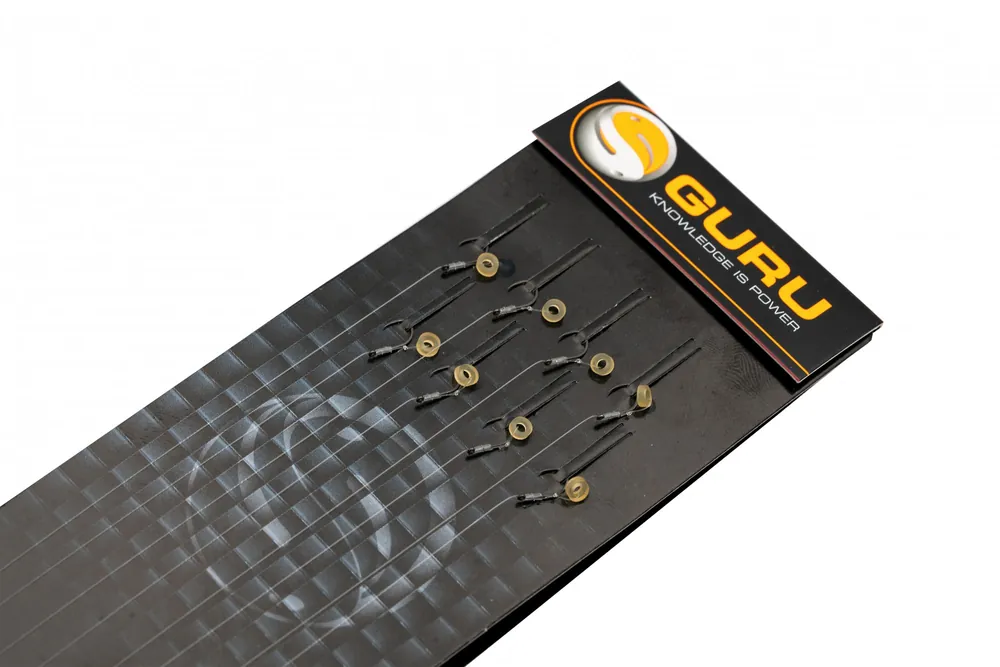 Hete Deal Guru Super LWG Bait Band Rigs 6" Witvis Onderlijnen Size 14 – 015mm