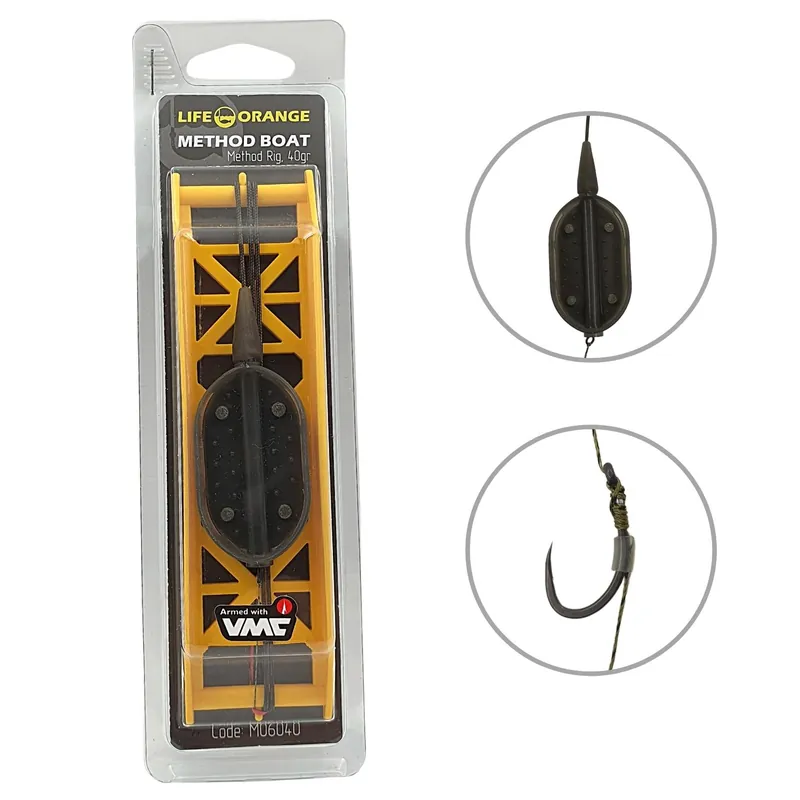 Life Orange Method Rig Method Boat Onderlijn (80cm) 50g Populair