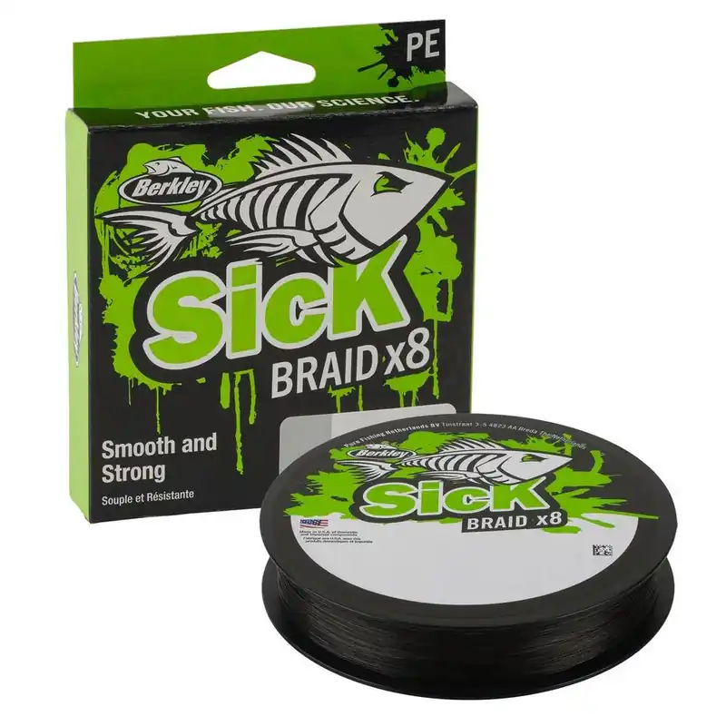 Uitverkoop Berkley Sick Braid Black Gevlochten Lijn (150m) 0.06mm (5.4kg)