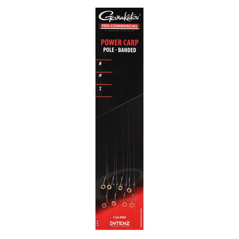 Gamakatsu Coarse Power Carp Pole Banded 20cm (8 Stuks) 12 Beperkt Aanbod