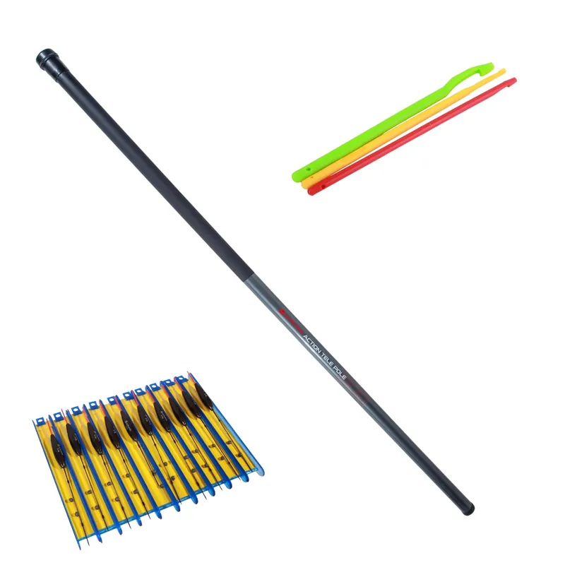 Beste Prijs Ultimate Action Tele Pole Vaste Hengel Set 5m