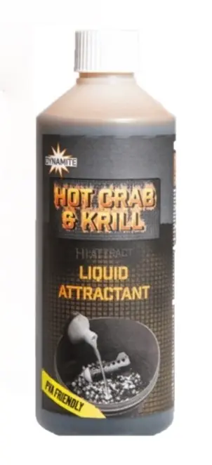 Dynamite Baits Hot Crab & Krill Liquid 500ml Express Levering