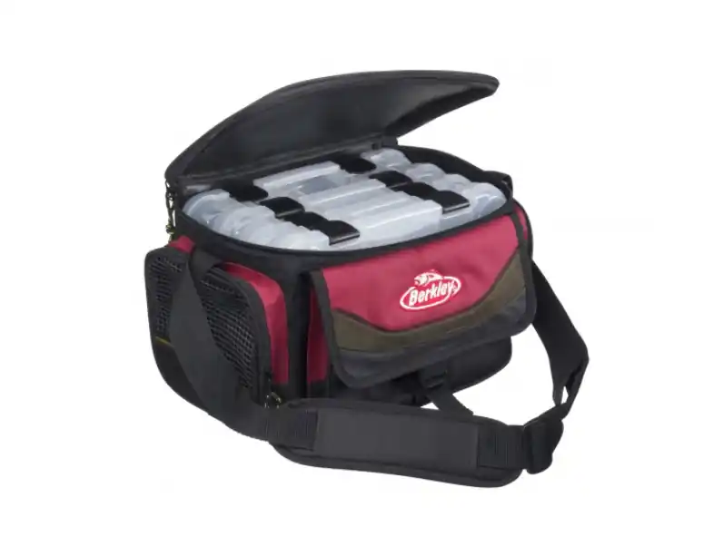 Gratis Retour Berkley Bag 4 Boxes Red-Black Roofvis Tas M