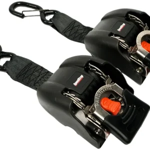 Speedstrap Tie-Down Automatisch Oprolbare Spanbanden RVS Ratel (2 St.) Direct Beschikbaar