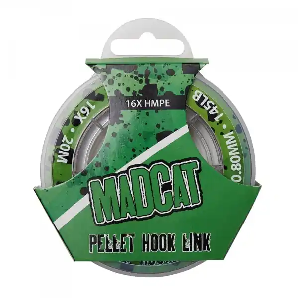 Aanbieding Madcat Pellet Hook Link 16X (20m) 0.65mm (47kg Trekkracht)