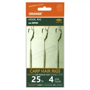 Life Orange Carp Hair Rigs, 3pcs 4 (25lb) Meest Verkocht