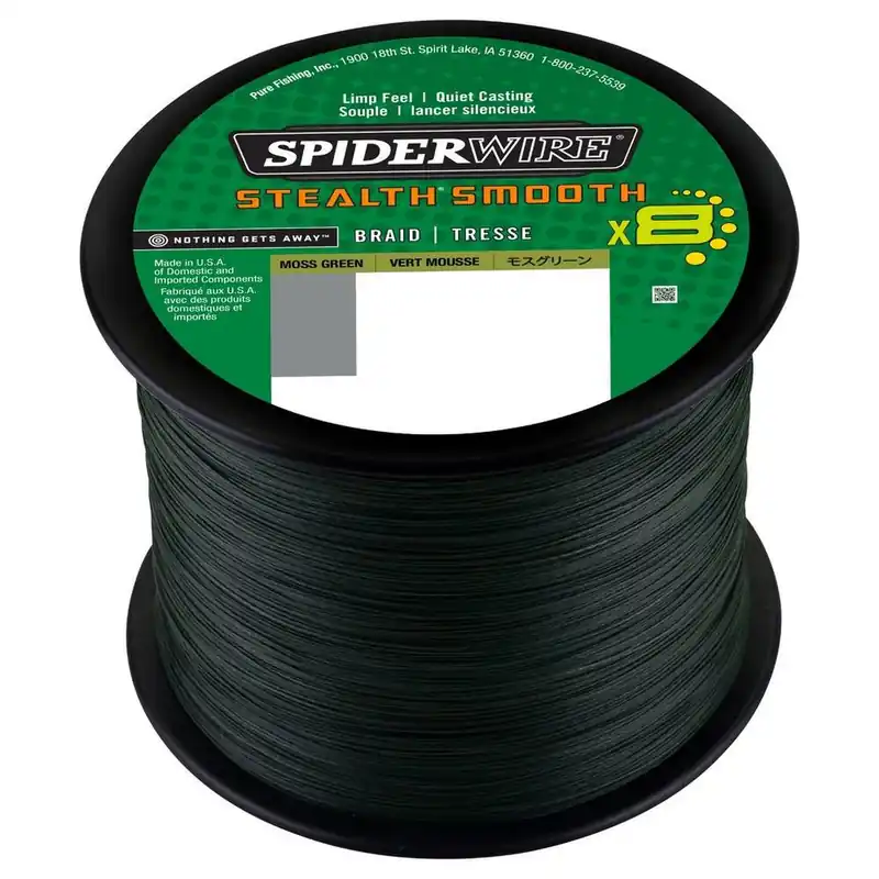 Spiderwire Stealth Smooth 8 Moss Green Gevlochten Lijn (2000m) 0.07mm / 6kg Tijdelijk Beschikbaar