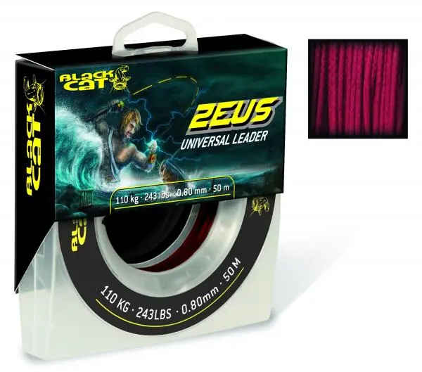 Voordeelprijs Black Cat Zeus Universal Leader 1,1mm 165kg Black 40m