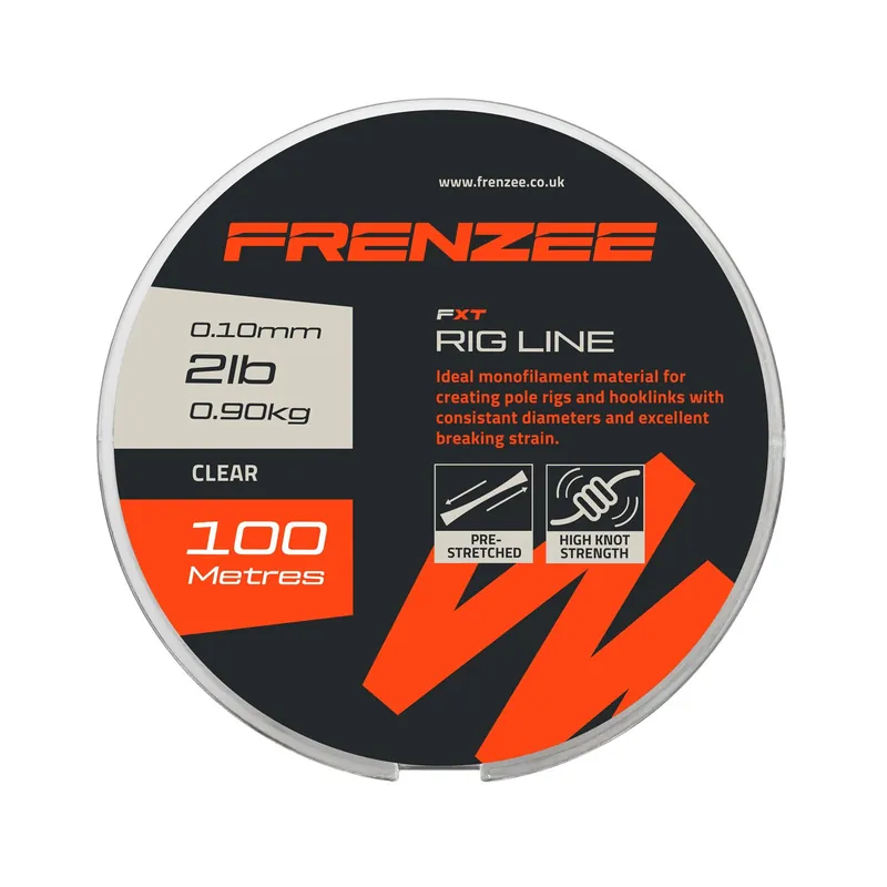 Frenzee FXT Rig Line Nylon Witvislijn (100m) 0.09mm / 0.68kg Betaalbaar