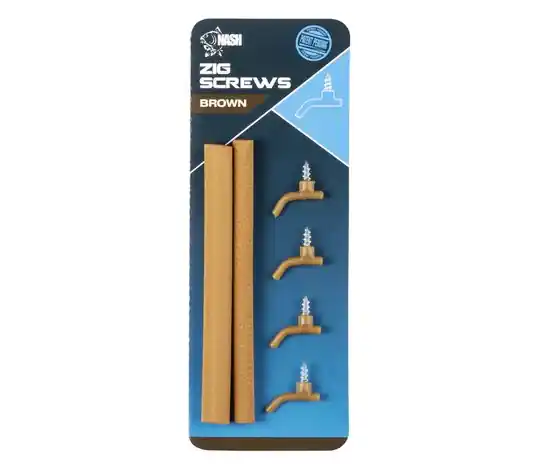 Nash Zig Screw Kit Small (4 stuks) Brown Speciale Aanbieding
