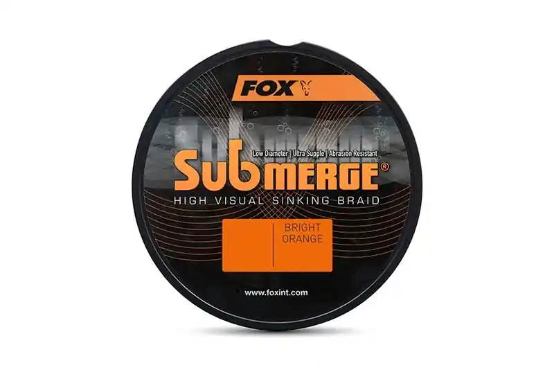 Koop Online Fox Submerge Orange Sinking Braid Karperlijn (600m) 0.25mm/20.4kg