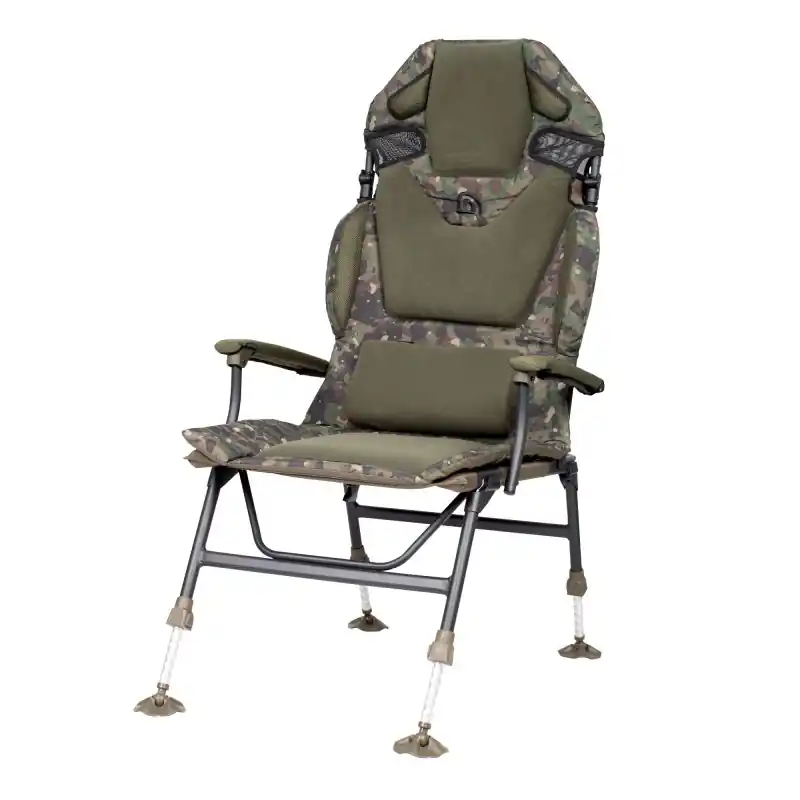 Trakker Levelite Longback Chair Camo Finale Uitverkoop