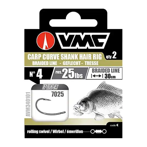 Meest Verkocht VMC Carp Curve 7025 NT Karper Onderlijn (2 stuks) 8