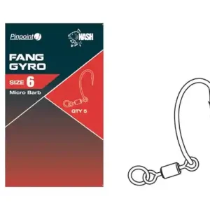 Nash Fang Gyro, 5 stuks 8 (Barbless) Direct Verzonden