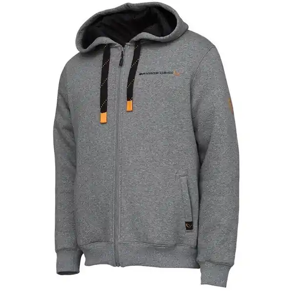 Savage Gear Classic Zip Hoodie Grey Melange L Premium