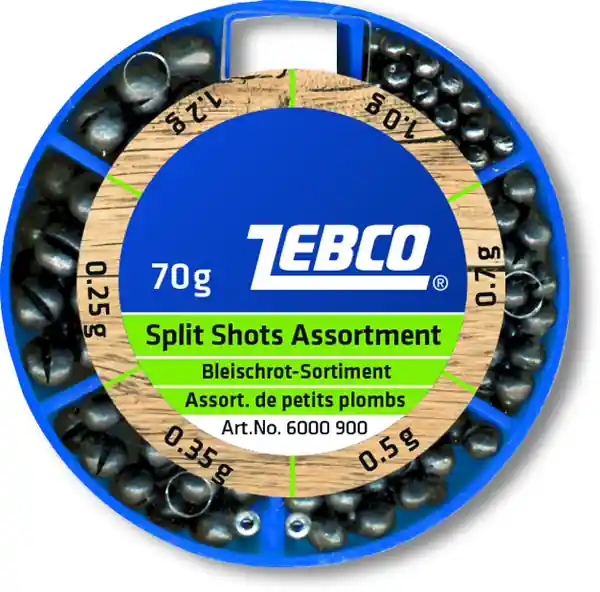 Gecertificeerd Zebco Loodhagelassortiment 70gr Fijn