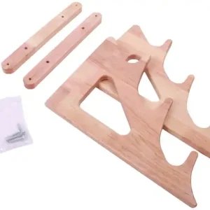 Ultimate Wooden Wall Rod Rack 3 Rods Fabrieksprijs