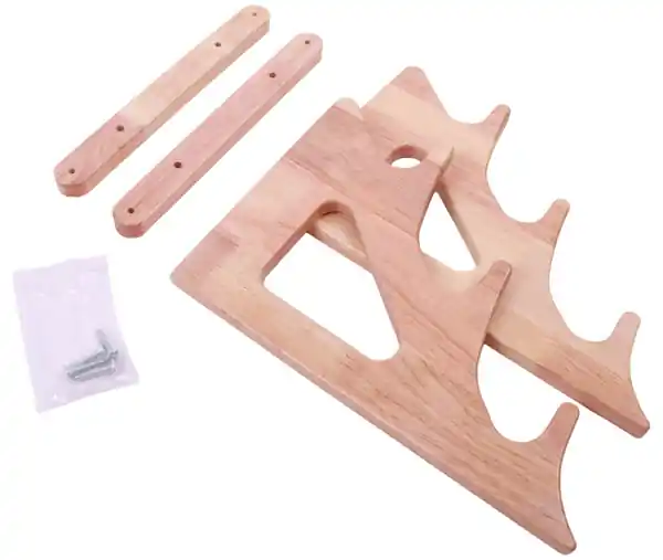 Ultimate Wooden Wall Rod Rack 3 Rods Fabrieksprijs