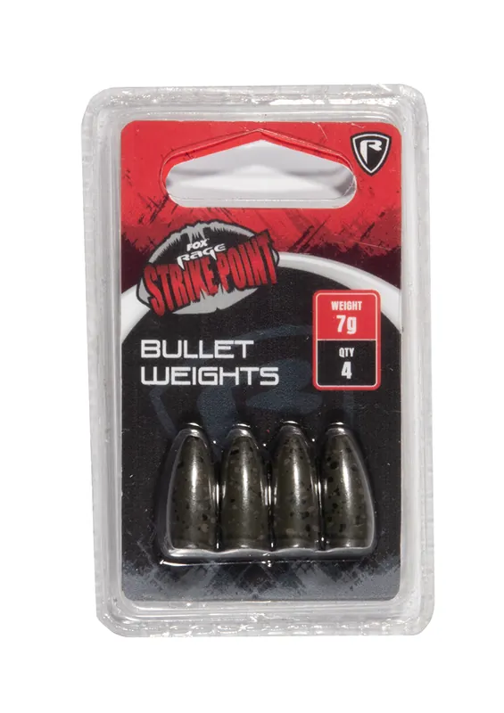 Gecertificeerd Fox Rage SP Bullet Weights Loodvrij 7g (4 Stuks)