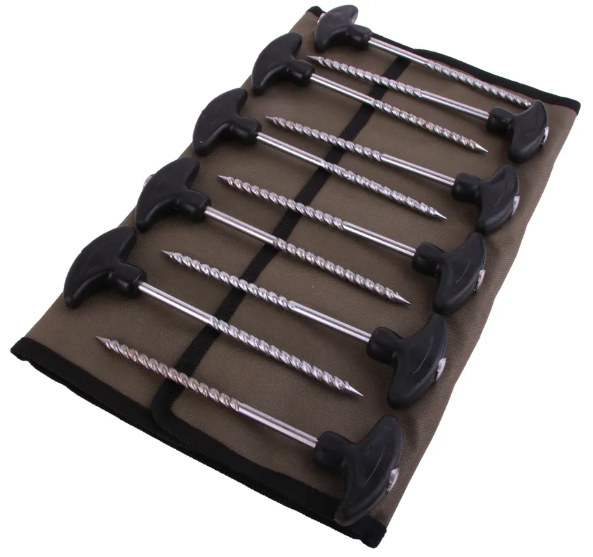 Ultimate Heavy Bivvy Peg Set 10 pcs Favoriet