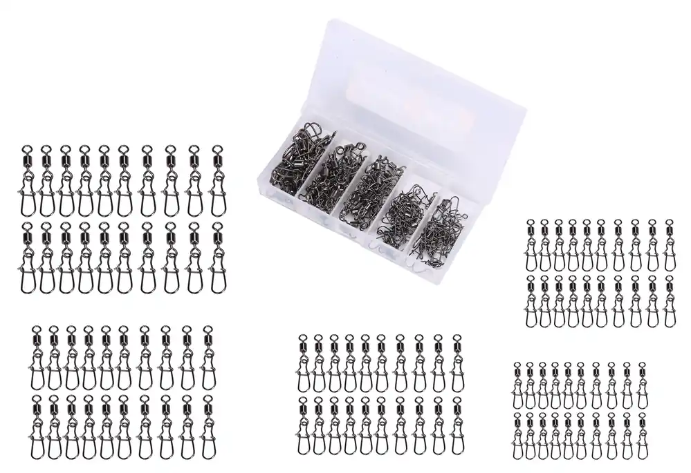 Fish4All Snap And Swivel Box (95pcs) Express Levering