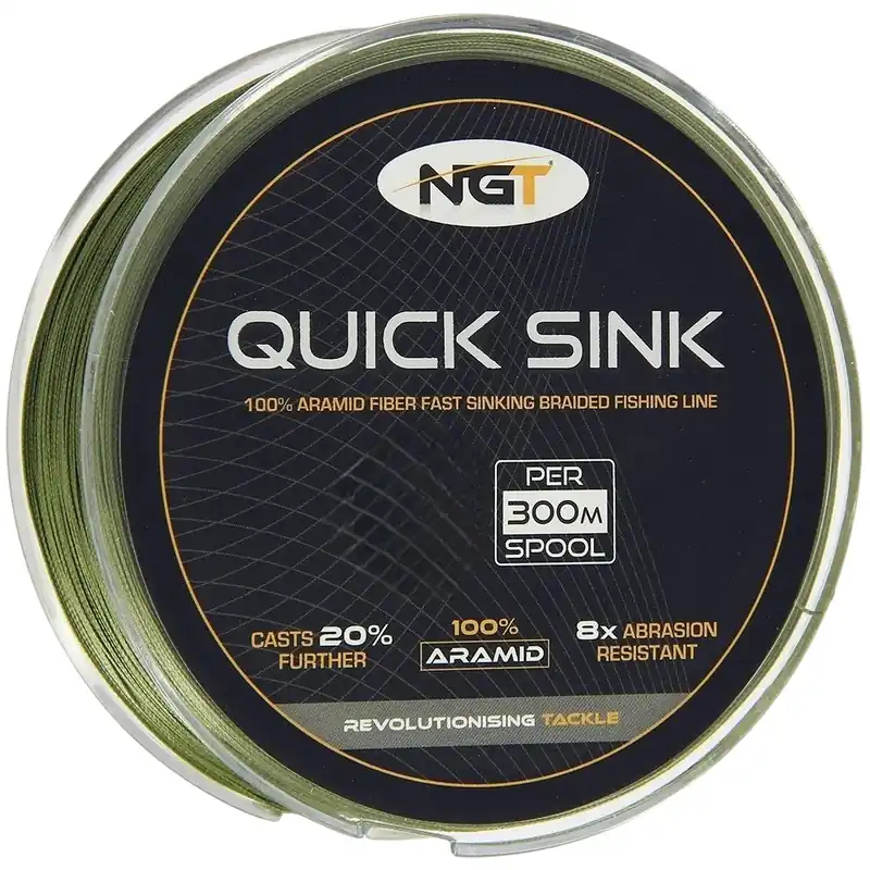 Op = Op NGT 300M Quick Sink Braid Moss Green Gevlochten Lijn 25Lb