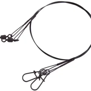 Ultimate 1x7 Steelwire Leader Black 30cm - 2pcs 20lbs Koop Vandaag