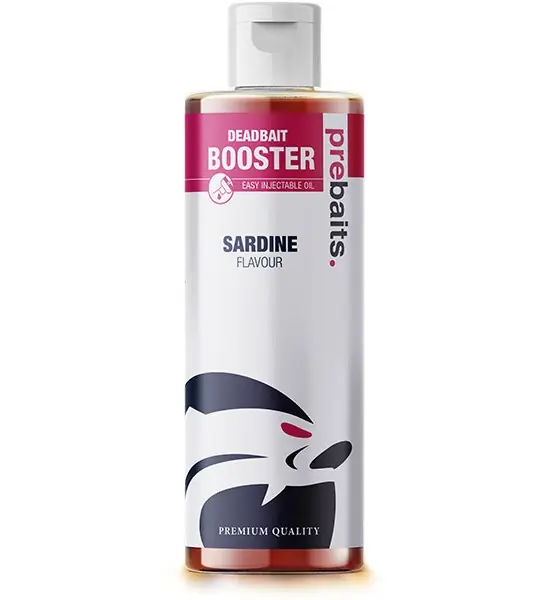 Goedkoop Prebaits Sardine Olie Fles (250ml)