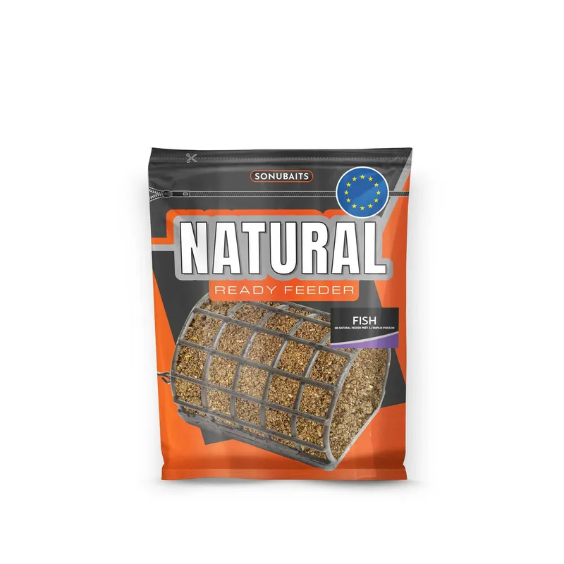 Dagaanbieding Sonubaits Natural Ready Feeder Groundbait Fish (1kg)