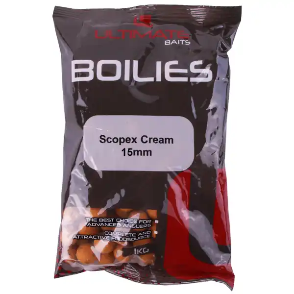 Korting Ultimate Baits Boilies 15mm 1kg Spicy Squid & Krill