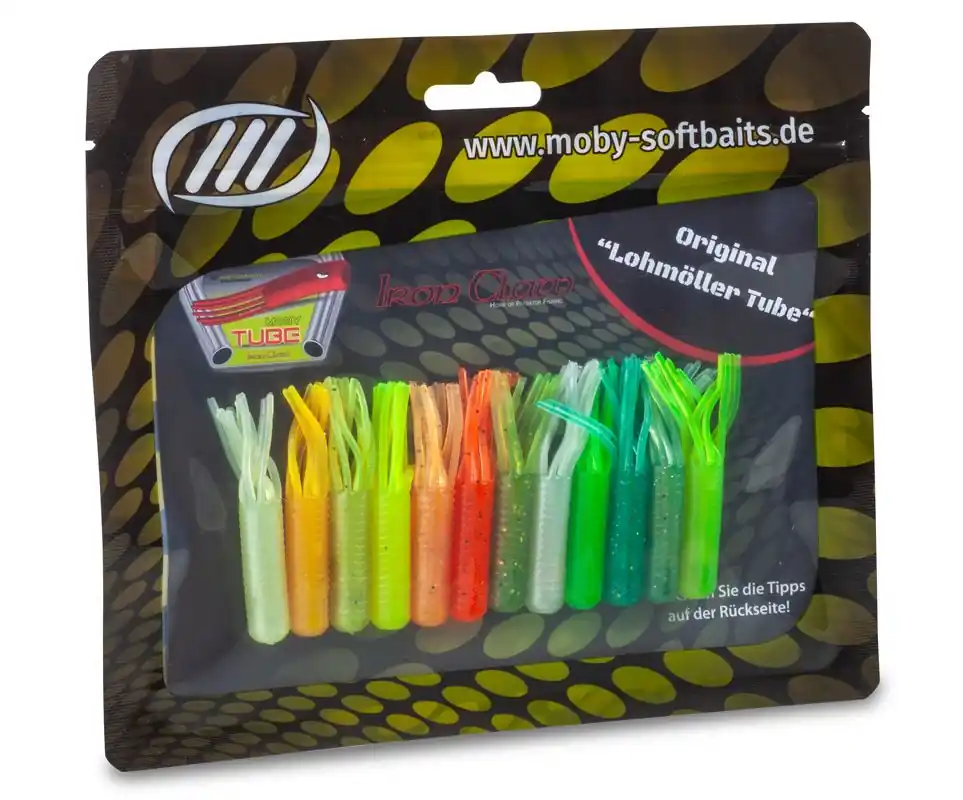 Iron Claw Moby Tube 9cm Softbait Wildmix (8 stuks) Weekendaanbieding