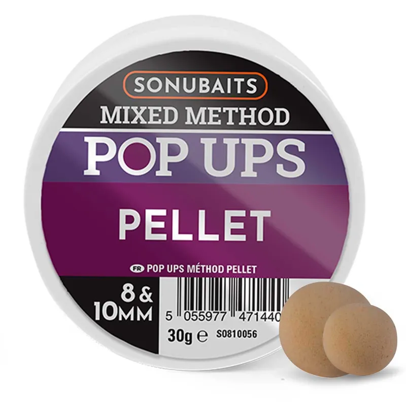 Must-Have Sonubaits Mixed Method Pop Ups (8mm & 10mm) Pellet (8mm & 10mm)