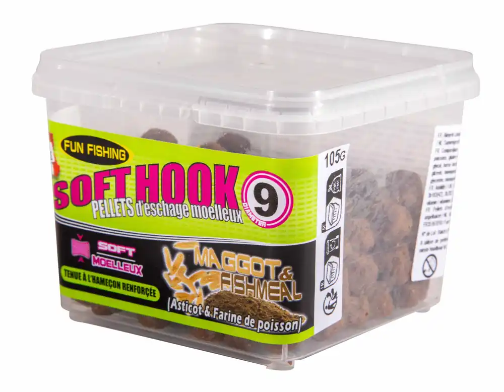 Beste Prijs Fun Fishing Soft Hook Pellets 9mm (110g) Cream & Cranberry